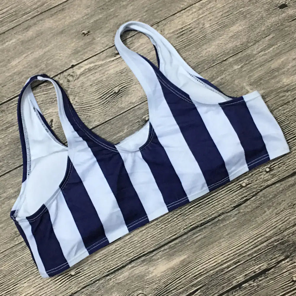 Striped Two-Piece Bikini Swimwear