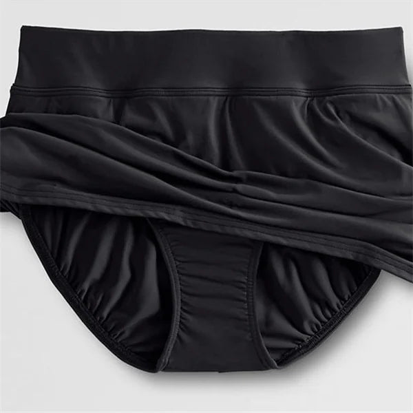 Beach Skirt with Conservative Bikini Swimwear