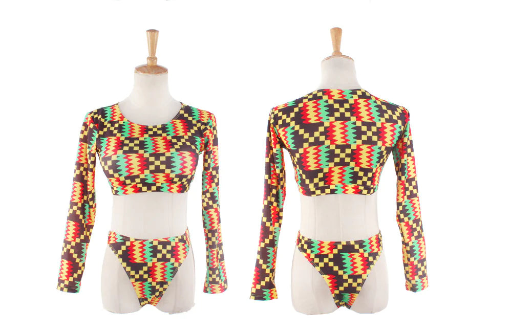 African Digital Print Bikini Swimwear