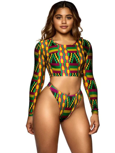 African Digital Print Bikini Swimwear
