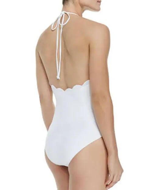 New Solid Color One-Piece Swimwear
