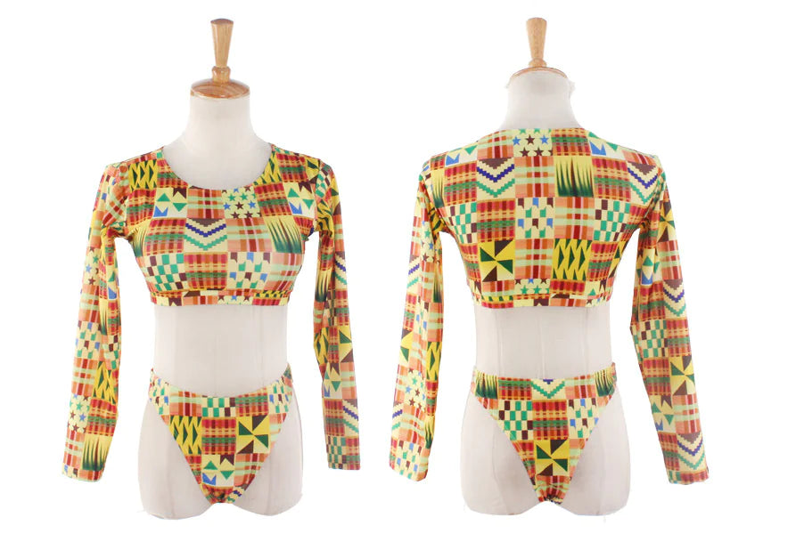 African Digital Print Bikini Swimwear