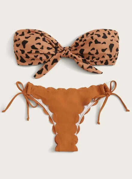 Leopard Print Bikini Swimwear for Women