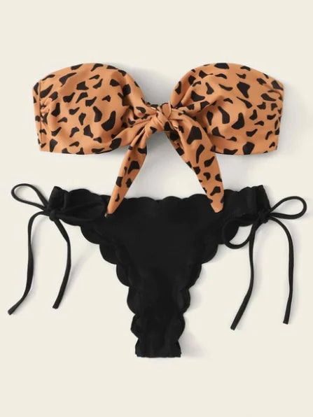 Leopard Print Bikini Swimwear for Women